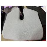 C CUSHION LAB Patented Pressure Relief Seat Cushion for Long Sitting Hours on Office/Home Chair, Car, Wheelchair - Extra-Dense Memory Foam for Hip, Tailbone, Coccyx, Sciatica - Light Grey