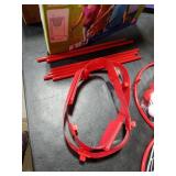 Novelty Place Head Basketball Hoop Party Game Set for Kids & Adults - Adjustable Basketball Headband with 20 Balls - Red & White