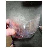 FoldTier 8oz 6 Clear Plastic Candy Bowls, 4 Scoops and 3Tongs Set Square Disposable Plastic Buffet Containers for Chip, Snacks Popcorn Candy Bar Birthday Party Supplies