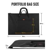 Nicpro Light Weight Art Portfolio Bag, 20 x 26 Inches Waterproof Art Portfolio Case with Shoulder & Handle Carry, for Artwork, Poster, Sketch Drawing, Canvas, Photography, Solar Panel Storage