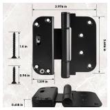 SILENTLOK Adjustable Patio Door Hinges | Vertical & Horizontal Adjustment | High Strength Multi-Point Locking System | for Perfect Fit & Security