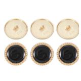 PATIKIL 6Pcs Buttons for Clothes, 1 Inch(25mm) Vintage Round Buttons for Sewing Crafts Women