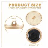 PATIKIL 6Pcs Buttons for Clothes, 1 Inch(25mm) Vintage Round Buttons for Sewing Crafts Women