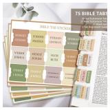 Bible Tabs for Women & Men, Laminated Bible Tabs for Study Bible, Large Print Neutral Bible Tabs for Easy Navigation, Boho Theme, Bible Index Tabs