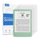 CoBak 3 Pack Anti-Glare Matte Screen Protector for 6 Kindle 2024 and 2022 (11 Generation) Kobo Nia, and PocketBook - High Clarity, Fingerprint Resistance, Anti-Bubble PET Film