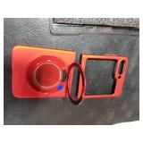 ZHOZEXIN Compatible with Samsung Galaxy Z Flip 5 Case, Rotate Ring Magnetic Protection Shockproof Cover for Samsung Galaxy Z Flip 5 5G, Foldable Slim Case (Red)