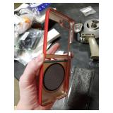 ZHOZEXIN Compatible with Samsung Galaxy Z Flip 5 Case, Rotate Ring Magnetic Protection Shockproof Cover for Samsung Galaxy Z Flip 5 5G, Foldable Slim Case (Red)