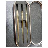 Etercycle High Precision Lash Tweezers Set - Includes 3 Stainless Steel Eyelash Tweezers for Classic Individual and Volume Lash Extensions. Complete with Storage Box