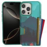 SmartishÂ® iPhone 16 Pro Wallet Case - Wallet Slayer Vol. 1 [Slim + Protective] Credit Card Holder - Drop Tested Hidden Flip Card Slot Cover Compatible with Apple iPhone 16 Pro - Moving Mountains