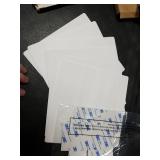 Sosation 6 Pcs Square Plastic Flat Blank Plate Wall Hole Cover Ceiling Cover Plate with 48 Pcs Double Faced Adhesive Tape for Ceilings or Wall(7 Inch)