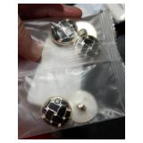 5PCS Gold White Pearl Buttons Fastener - Versatile Sewing Accessories for DIY Garment, Clothing, Handmade Projects, and Scrapbooking