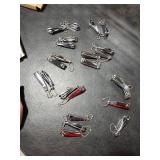 Mudder 23Pcs Fingernail Nail Clippers Bulk Stainless Steel Toenail Clippers Thick Portable Travel Manicure Kit for Men and Women(Multifunctional Style)