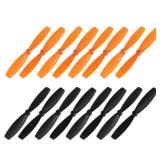 uxcell RC Propellers 55mm CW CCW 2-Vane Main Rotors Black Orange 8 Pairs