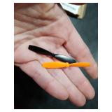 uxcell RC Propellers 55mm CW CCW 2-Vane Main Rotors Black Orange 8 Pairs