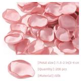 CNYMANY 200pcs Rose Petals, Silk Blush Pink Flower Petals for Wedding Flower Girl Basket Peach Pink Rose Petals Bulk for Aisle Table Centerpieces Bridal Shower Decorations Proposal Party