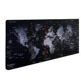 Hosimoln Gaming Mouse Pad, Large Mouse Pad Size 31.5x11.8 Thickness 0.1inches,Premium-Textured Non-Slip & Waterproof Computer Mousepad with Stitched Edges for Gaming, Office & Home-80x30 Map002