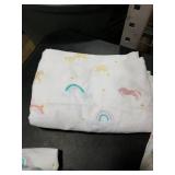 Joiedomi Kids Full Sheet Set Rainbow - 4 Piece Soft Microfiber Bed Sheets - Deep Pocket Wrinkle Free, Cozy Toddler Bedding Set, Fade Resistant Breathable for Boys Girls Teens