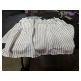 Lino Rosa Kitchen Curtains Sets for Windows,18 Inch Farmhouse Boho Short Curtain 2 Pack