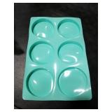 Wrbin 3Pcs Silicone Muffin Top Pan, 4Inch Muffin Top Pans Non-stick, 6-Cavity Round Baking Molds for Mini Cake, Muffin Top, Dessert, Hamburger, Sandwiches Making