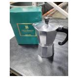 Bellemain Stovetop Espresso Maker | Italian Moka Pot Espresso Maker, Classic Aluminum Design Mocha Pot for Home Brewing & Camping | Easy to Use & Clean - 6-Cup, Silver