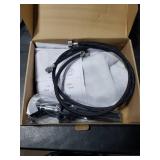 Bathroom Faucets, Bathroom Faucet 3 Hole, Bathroom Sink Faucet, Faucet for Sink 4 Inch 2 Handle Centerset, Lead-Free, with Copper Pop Up Drain (Brushed Nickel)