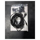 AGVEE 10ft USB to DC 5V Power Cord 5521(5.5x2.1mm) | Braided Nylon & Aluminum Shell | 6pcs DC Adapter Tips | Fast & Durable Charging for CCTV Cameras, Routers, LED Strips, Black