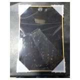 6x9 Picture Frame, Gold Aluminum Metal Photo Frames with HD Glass, Fits 5x7 with Mat or 6 x 9 without Mat, Display for Wall and Table