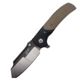 Eafengrow EF69 Pocket EDC Knife with Clip,Flipper Folding Knife for Camping Survival and Outdoor Activities Liner Lock. (EF69-desert)