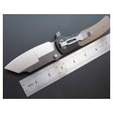 Eafengrow EF69 Pocket EDC Knife with Clip,Flipper Folding Knife for Camping Survival and Outdoor Activities Liner Lock. (EF69-desert)