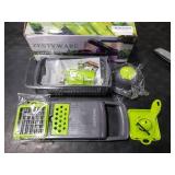 Vegetable Chopper Multifunctional Food Chopper | 16-in-1 Onion Cutter with 7 Blades, Vegetable Slicer and Dicer with Container for Salad, Potato, Carrot, Garlic & Kitchen Use