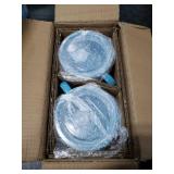 AmorArc 32 Ounces Ceramic Soup Mugs with Lids and Handle, Stoneware Bowls Cup Set of 2 for Soup, Stew, Noodle, Beautiful Mug Bowls With Lovely Dog,Cat Patterns, Microwave&Dishwasher Safe, Blue