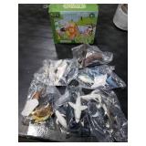 THINKBAY 36PCS Sea Animal Toys with Shark, Whale, Octopus & Other Ocean Animal FigurinesToys for Kids, Ocean Theme Cake Toppers Party Favors Birthday Gift for Boys Girls