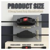 Weewooday 1.3ft Extension Cord with Switch, 3 Prong Weather Proof Extension Cord with on Off Switch, Heavy Duty 15a 125v 1875w Grounded Outlets Plugs for Indoor/Outdoor Electrical Appliances