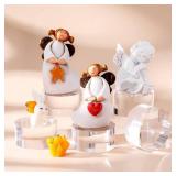 Remerry 8 Pcs Acrylic Round Blocks for Display Clear Polished Blocks for Display Clear Acrylic Edge Polished Base Display Riser for Table Showing Cosmetics Collectibles Figures (2 x 2 x 1 Inches)