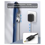 VHBW 13.3V Charger Compatible with Shark CH950 CH950C CH951 CH951C CH955 CH963AMZ CH964AMZ Ultra Cyclone Pet Pro Plus Cordless Handheld Vacuum DK12-133075A-U ZD012S133075USD Charger Cord