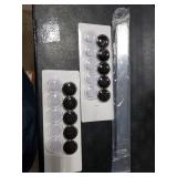 Stainless Iron Magnetic Display Board - Frameless Metal Magnet Boards with 20 Pcs Magnet Memo Strips for Office, Home, School