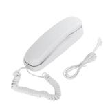 OFCN White OF-990 Slimline Wall-Mountable Basic Corded Telephone No AC Power Required