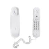 OFCN White OF-990 Slimline Wall-Mountable Basic Corded Telephone No AC Power Required