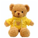 YUKOUQIAN Teddy Bear Stuffed Animal Cute Teddy Bears Plush Toy 11.8 inch for Girls Boys (Yellow Teddy Bear)