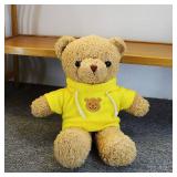 YUKOUQIAN Teddy Bear Stuffed Animal Cute Teddy Bears Plush Toy 11.8 inch for Girls Boys (Yellow Teddy Bear)