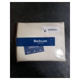 Bedsure Oat Milk Duvet Cover Queen Size - 3 Pieces Prewashed Cotton-Like Polyester Extra Soft Bedding Set, Includes 1 Duvet Cover 90x90 Inches with Zipper Closure & 2 Pillow Shams, No Comforter