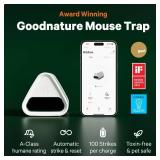 Goodnature Mouse Trap, Self-Resetting, Rechargeable, Toxin-Free, Pet & Kid Safe, Indoor Use, Bluetooth Connected, App Compatible, Ideal for Home, Kitchen & Food Areas