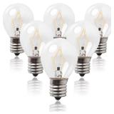 Seentech S11 E17 Intermediate Base 40 Watt 120V Incandescent Bulbs Adjustable Warm White Light - Lava Lamp Replacement Bulb, Suitable for 14.5-Inch/20oz Flash and Lava lamp (6 Pack)