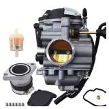labwork Carburetor Carb with Intake Tube Boot Replacement for Yamaha Big Bear 350 1999 Wolverine 350 YFM350FX 1999-2005