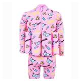 Baby Kids Boys Girls One-Piece Swimsuit with UPF 50+ Sun Protection, Long Sleeve Rash Guard for Toddler, Beach Pool Swimming, Summer Vacation Outfit 50+Pink 2-3years