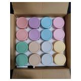 RowinsyDD 16 Pack Glass Baby Food Storage Containers, 4 oz Leakproof Baby Food Jars with Lids, Small Glass Food Containers for Infant Baby, Freezer & Microwave Safe, BPA Free