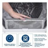 GE Appliances Dryer Lint Filter Screen, Genuine Original Equipment Manufacturer (OEM) Part, WE03X23881