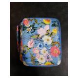 Lbxgap Portable Colored Printing Pattern Morning glory and Daisy Pencil Case 72 Slots Pencil Bag Organizer with Zipper for Watercolor Pens or Markers, Pencil Case Organizer for Artist