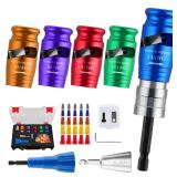 Wire Twister Tool for Drill for 6/8/10/12/14 AWG, 10 in 1 Quickly Drill Wire Stripping and Twisting Tool Kit