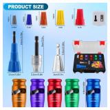 Wire Twister Tool for Drill for 6/8/10/12/14 AWG, 10 in 1 Quickly Drill Wire Stripping and Twisting Tool Kit